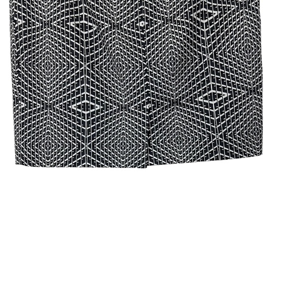 Halogen Pencil Skirt Geometric Black White 12 - Picture 7 of 12